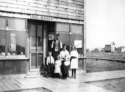 Athabasca Meat market in 1911