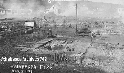 Athabasca fire, Aug 5, 1913
