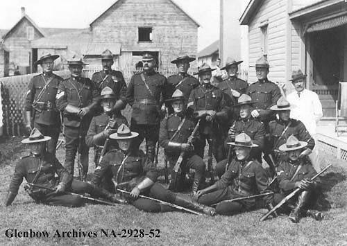 Royal North-west Mounted Police, Athabasca, Alberta. 1914