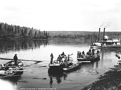 Traders leaving Athabasca Landing for the North, 1903