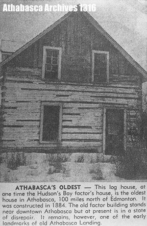Athabasca's Oldest Building