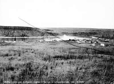 Central view of Athabasca Landing