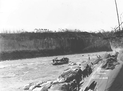  The difficulties of tracking on the Athabasca River