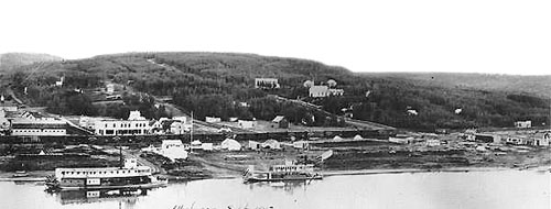 Athabasca Landing, view from across the river