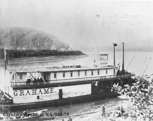 Steamer Grahame at Fort McMurray, Alberta, 1899.